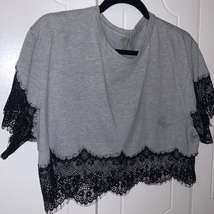 Emma & Sam lace crop top